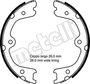 Metelli 53-0298 - Комплект тормозов, ручник, парковка unicars.by