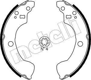 Metelli 53-0292 - Комплект тормозных колодок, барабанные unicars.by