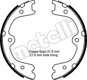 Metelli 53-0297 - Комплект тормозов, ручник, парковка unicars.by