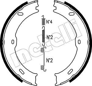 Metelli 53-0246K - Комплект тормозов, ручник, парковка unicars.by