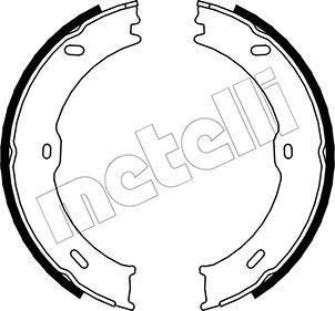 Metelli 53-0246 - Комплект тормозов, ручник, парковка unicars.by