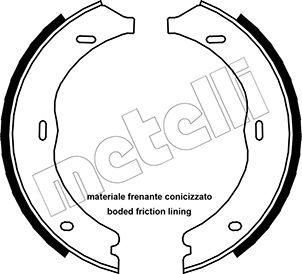 Metelli 53-0248 - Комплект тормозов, ручник, парковка unicars.by