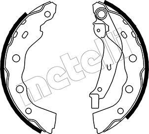 Metelli 53-0259 - Комплект тормозных колодок, барабанные unicars.by