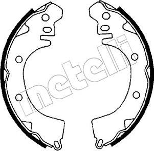 Metelli 53-0252 - Комплект тормозных колодок, барабанные unicars.by