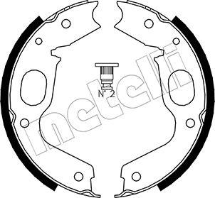 Metelli 53-0264 - Комплект тормозов, ручник, парковка unicars.by