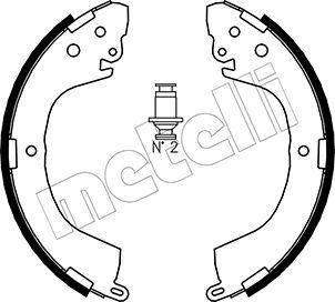 Metelli 53-0260 - Комплект тормозных колодок, барабанные unicars.by