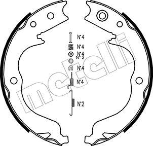 Metelli 53-0268K - Комплект тормозов, ручник, парковка unicars.by