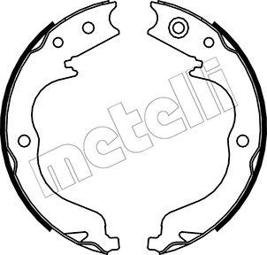 Metelli 53-0268 - Комплект тормозов, ручник, парковка unicars.by