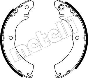 Metelli 53-0263 - Комплект тормозных колодок, барабанные unicars.by