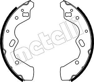 Metelli 53-0219 - Комплект тормозных колодок, барабанные unicars.by