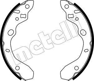 Metelli 53-0214 - Комплект тормозных колодок, барабанные unicars.by