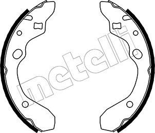 Metelli 53-0210 - Комплект тормозных колодок, барабанные unicars.by