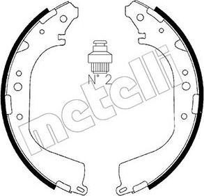 Metelli 53-0280 - Комплект тормозных колодок, барабанные unicars.by