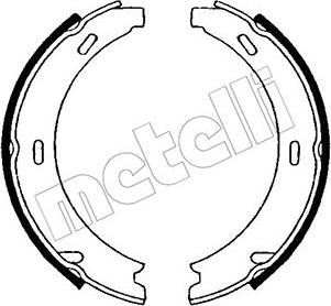 Metelli 53-0234 - Комплект тормозов, ручник, парковка unicars.by