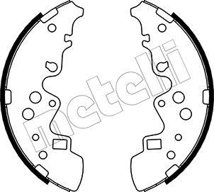 Metelli 53-0223 - Комплект тормозных колодок, барабанные unicars.by