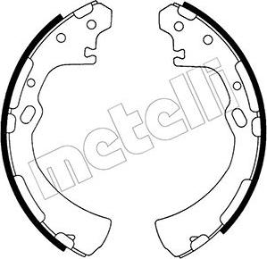 Metelli 53-0279 - Комплект тормозных колодок, барабанные unicars.by