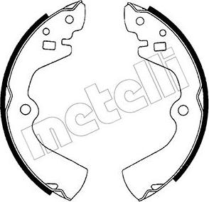 Metelli 53-0277 - Комплект тормозных колодок, барабанные unicars.by