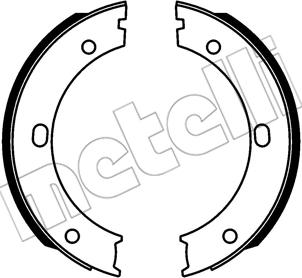 Metelli 53-0746 - Комплект тормозов, ручник, парковка unicars.by