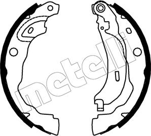 Metelli 53-0753 - Комплект тормозных колодок, барабанные unicars.by