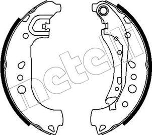 Metelli 53-0718 - Комплект тормозных колодок, барабанные unicars.by