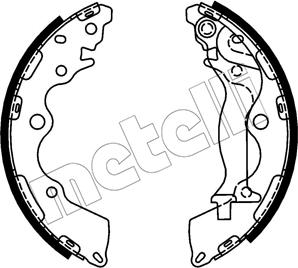 Metelli 53-0739 - Комплект тормозных колодок, барабанные unicars.by