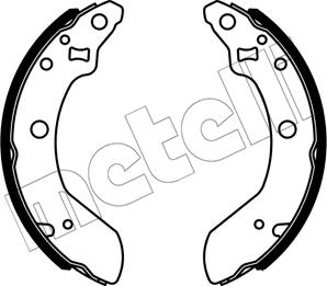 Metelli 53-0732 - Комплект тормозных колодок, барабанные unicars.by