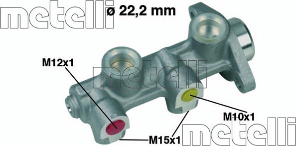 Metelli 05-0189 - Главный тормозной цилиндр unicars.by