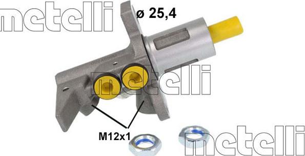 Metelli 05-0889 - Главный тормозной цилиндр unicars.by