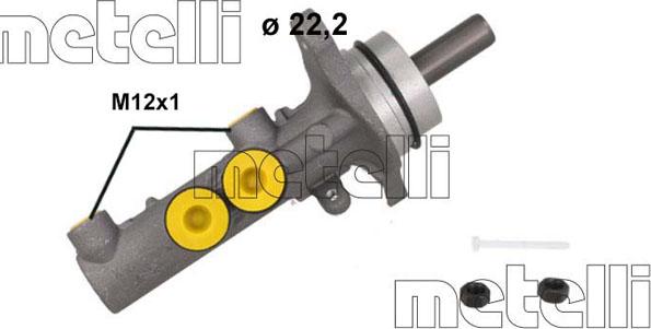 Metelli 05-1253 - Главный тормозной цилиндр unicars.by