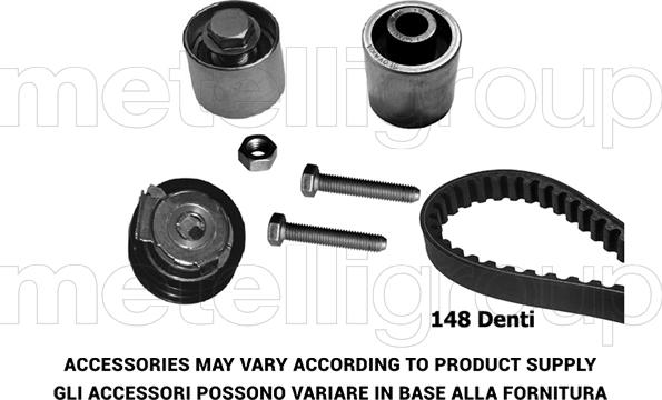 Metelli 29-0046 - Комплект зубчатого ремня ГРМ unicars.by