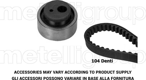 Metelli 29-0012 - Комплект зубчатого ремня ГРМ unicars.by