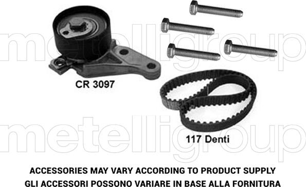 Metelli 29-0072 - Комплект зубчатого ремня ГРМ unicars.by