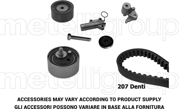 Metelli 29-0165 - Комплект зубчатого ремня ГРМ unicars.by