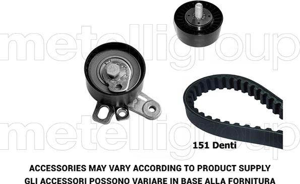 Metelli 29-0182 - Комплект зубчатого ремня ГРМ unicars.by