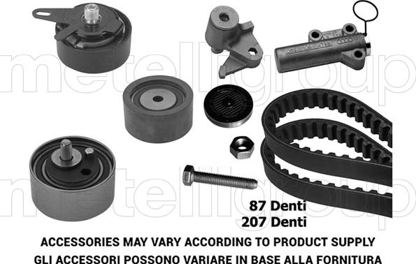 Metelli 29-0263 - Комплект зубчатого ремня ГРМ unicars.by