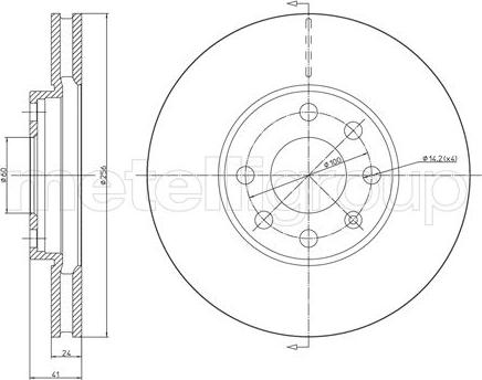 Metelli 23-0490C - Тормозной диск unicars.by