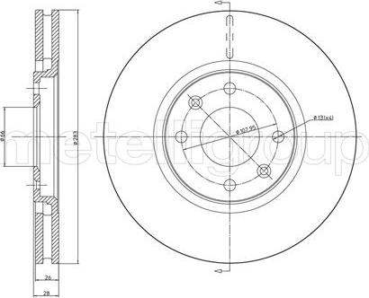 Metelli 23-0454 - Тормозной диск unicars.by