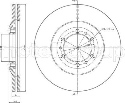 Metelli 23-0452 - Тормозной диск unicars.by