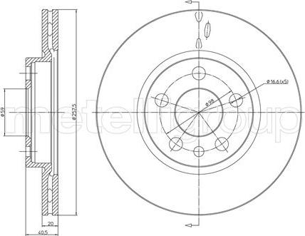 Metelli 23-0402 - Тормозной диск unicars.by