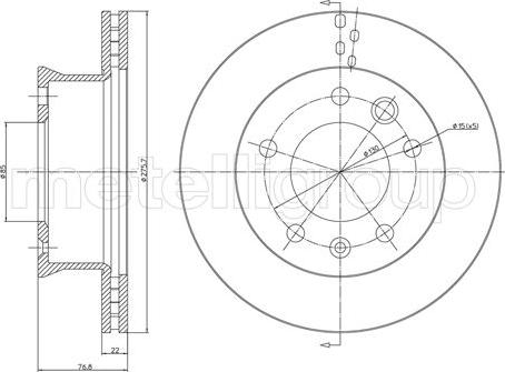 Metelli 23-0418 - Тормозной диск unicars.by