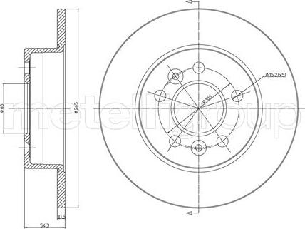 Metelli 23-0482C - Тормозной диск unicars.by