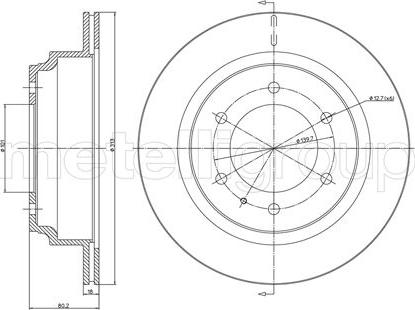 Metelli 23-0511 - Тормозной диск unicars.by