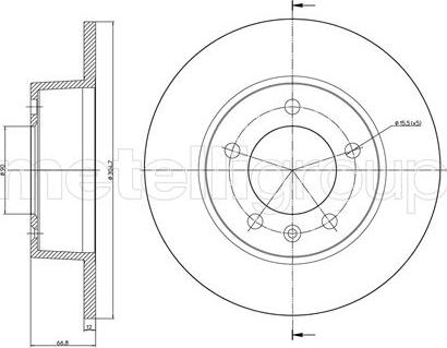 Metelli 23-0690 - Тормозной диск unicars.by