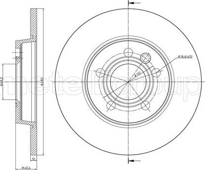 Metelli 23-0657 - Тормозной диск unicars.by