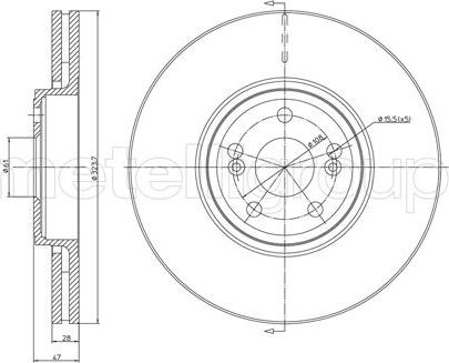 Metelli 23-0674C - Тормозной диск unicars.by