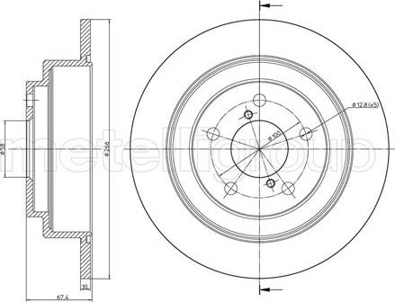 Metelli 23-0671 - Тормозной диск unicars.by