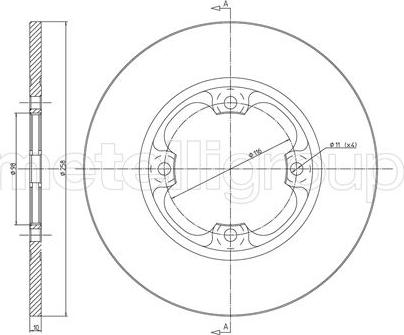 Metelli 23-0012 - Тормозной диск unicars.by