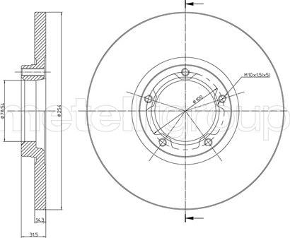 Metelli 23-0163 - Тормозной диск unicars.by