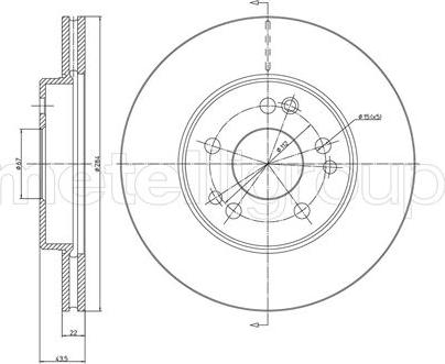 Metelli 23-0167 - Тормозной диск unicars.by