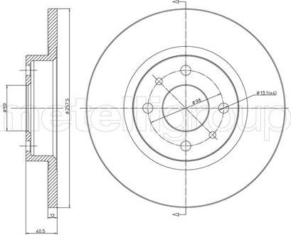 Metelli 23-0179 - Тормозной диск unicars.by